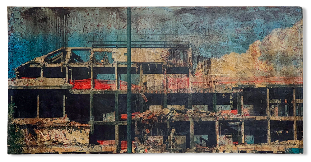 Palazzo Sventrato di Manuel Felisi alla Galleria d'Arte San Polo di Venezia - arte contemporanea e pittura